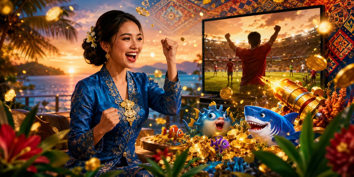 Pemain berbaju kurung di Kota Kinabalu menikmati permainan pancing interaktif f430